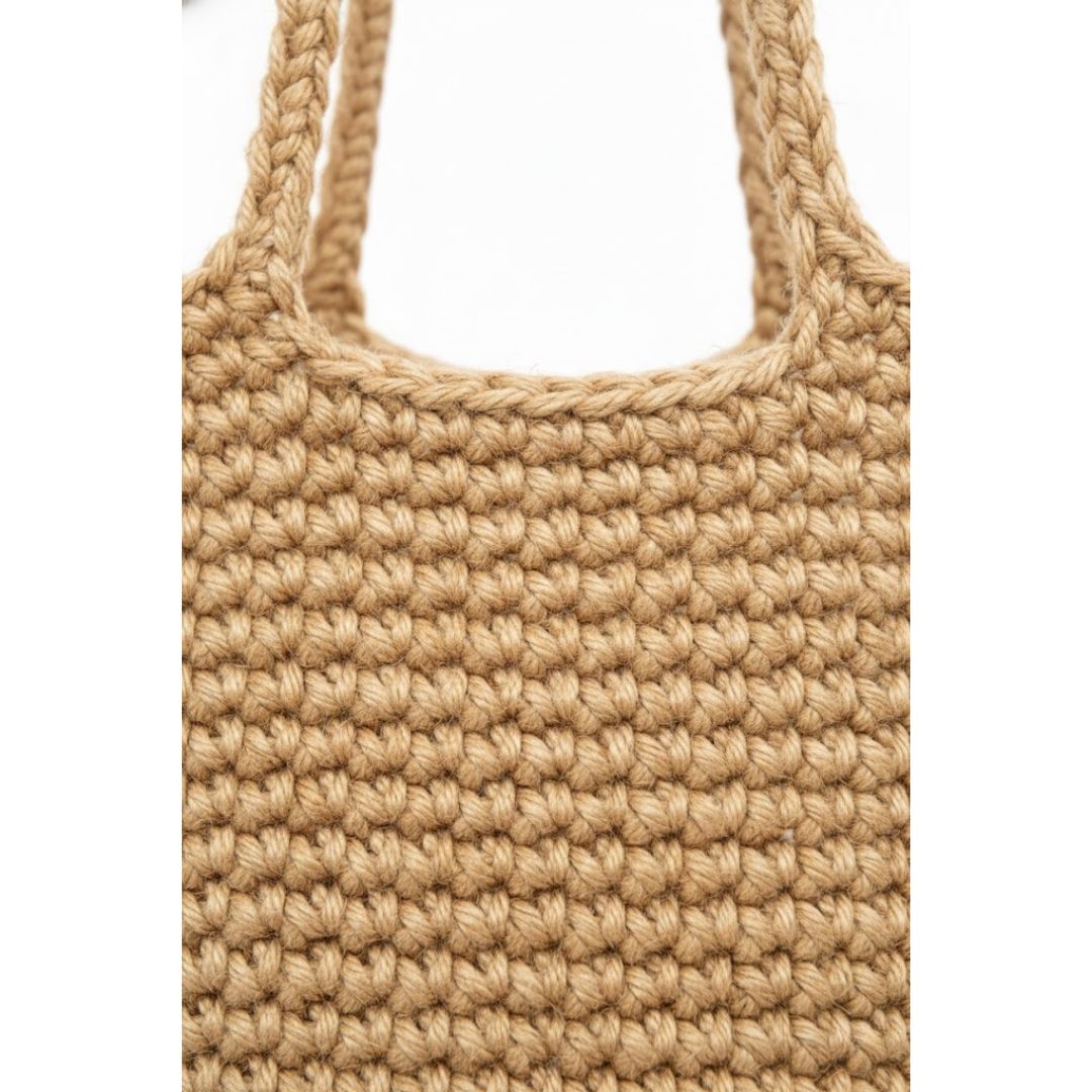 Handknitted Casual Tote Bag for Sustainable Style